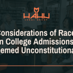 Considerations of Race in College Admissions Deemed Unconstitutional?